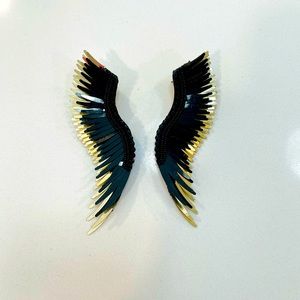 Mignonne Gavigan Madeline Earrings Black/Gold